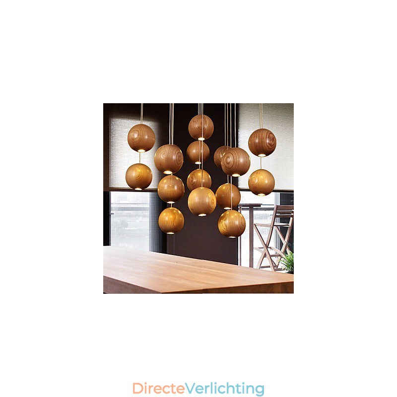 Hanglampen Mini Stijl Lantaarn Hout Bamboe