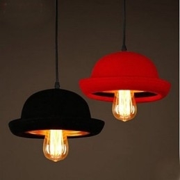 Hoed Hanger Café Design Zwarte Kroonluchter