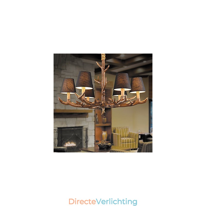Kroonluchter Hanglamp Vintage Hars