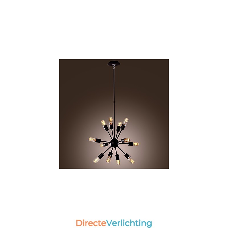 Avant Garde IJzeren Kroonluchter met 12 Lampen
