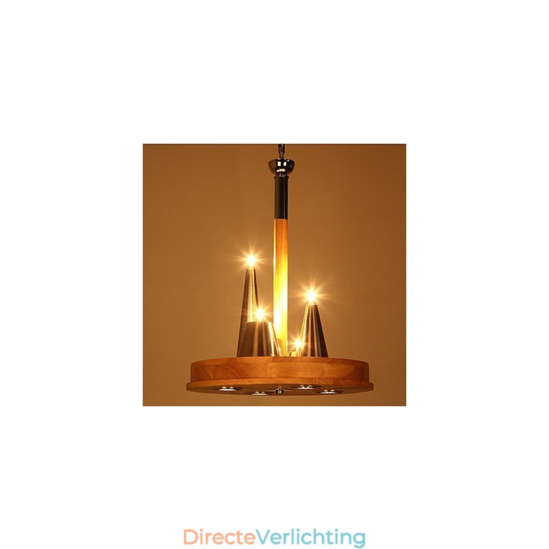 Amerikaanse warme stijlvolle massief houten hanglamp