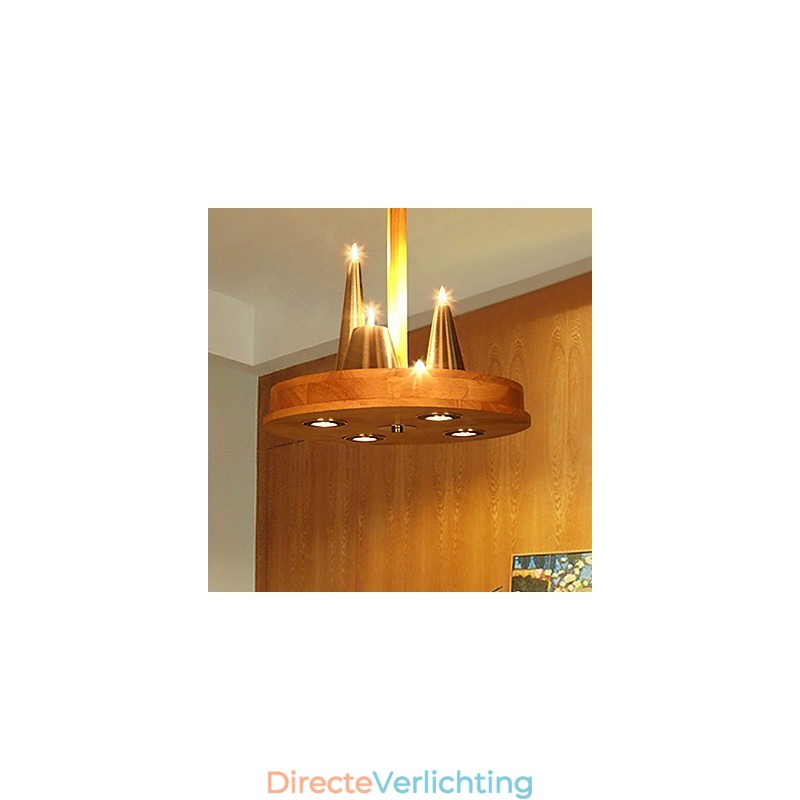 Amerikaanse warme stijlvolle massief houten hanglamp