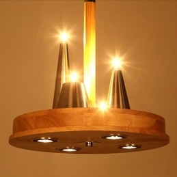 Amerikaanse warme stijlvolle massief houten hanglamp