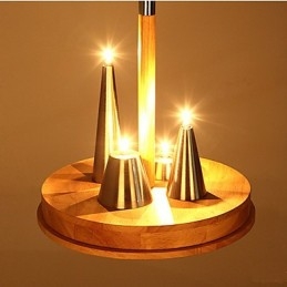 Amerikaanse warme stijlvolle massief houten hanglamp