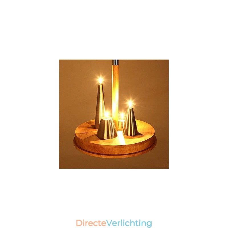 Amerikaanse warme stijlvolle massief houten hanglamp