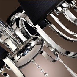 Moderne eigentijdse traditionele klassieke rustieke lodge vintage land eiland chromen metalen kroonluchter