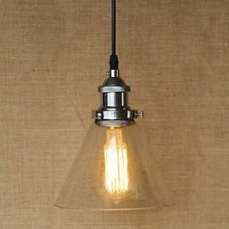 Traditionele klassieke vintage retro landelijke globe hanglamp