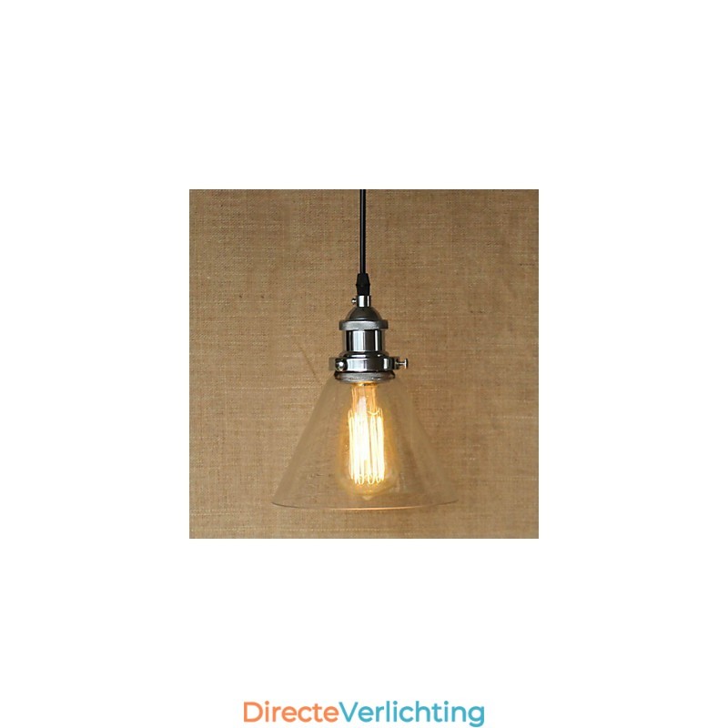 Traditionele klassieke vintage retro landelijke globe hanglamp