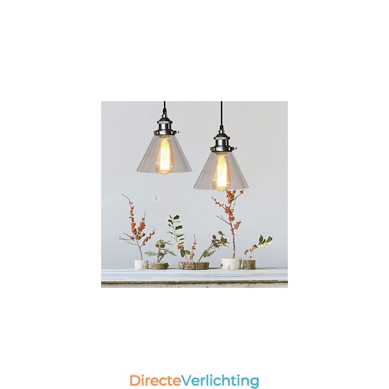 Traditionele klassieke vintage retro landelijke globe hanglamp