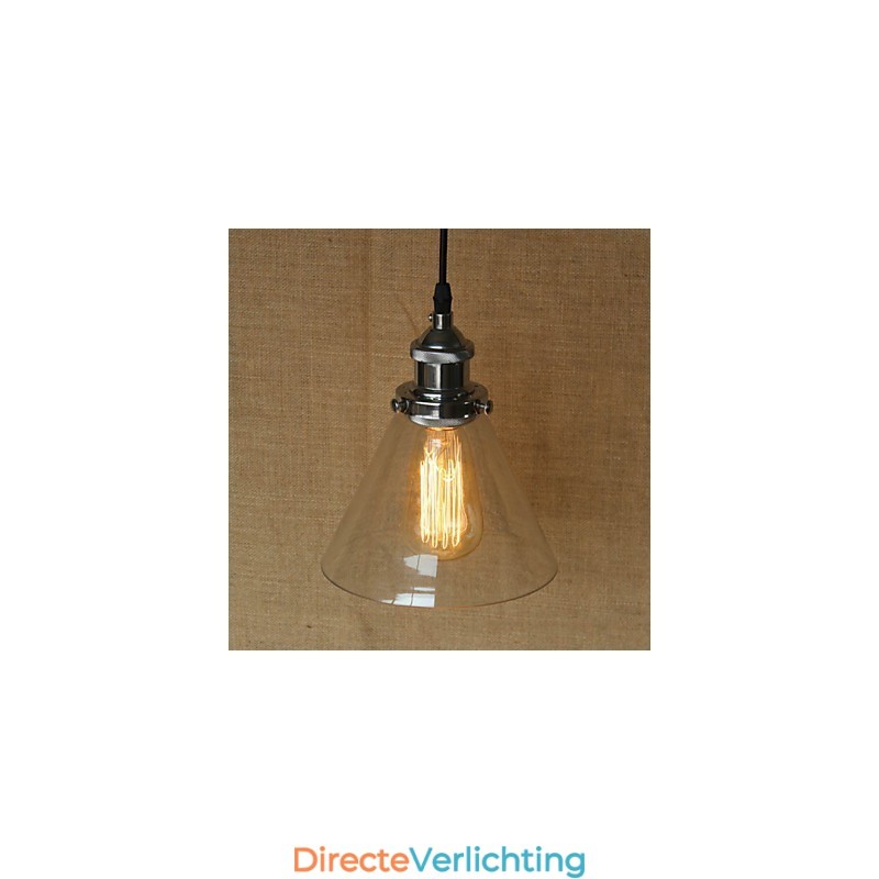Traditionele klassieke vintage retro landelijke globe hanglamp