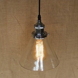 Traditionele klassieke vintage retro landelijke globe hanglamp
