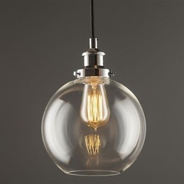 Traditionele klassieke vintage retro landelijke globe hanglamp
