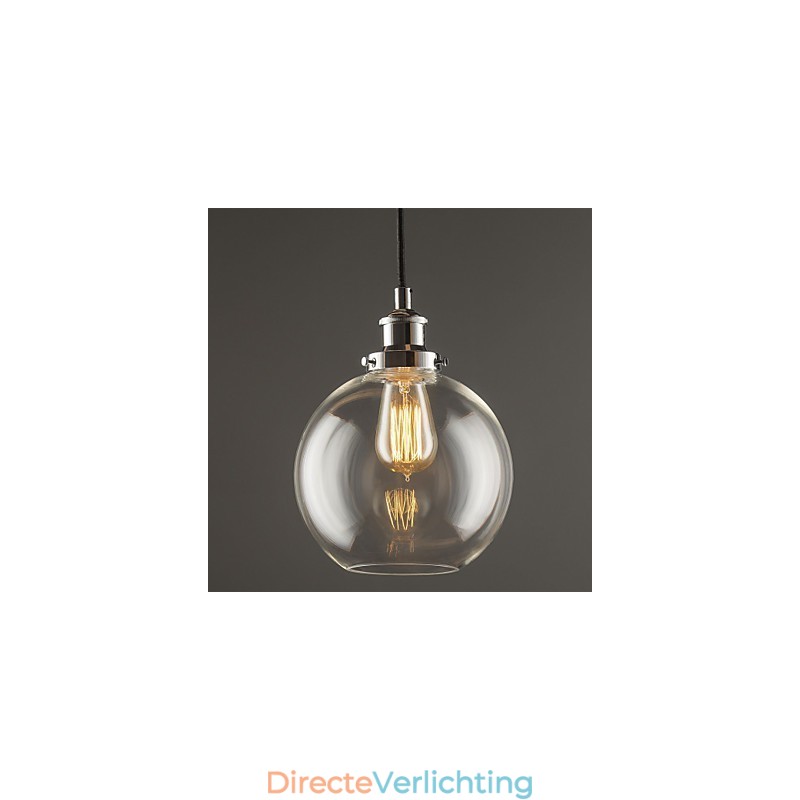 Traditionele klassieke vintage retro landelijke globe hanglamp
