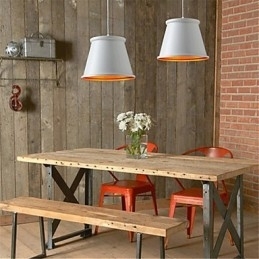 Klassieke rustieke lodge vintage mini-stijl schilderij metalen hanglamp