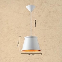 Klassieke rustieke lodge vintage mini-stijl schilderij metalen hanglamp
