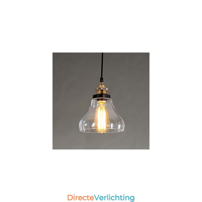 Traditionele klassieke vintage retro landelijke globe hanglamp