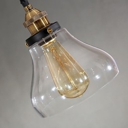 Traditionele klassieke vintage retro landelijke globe hanglamp