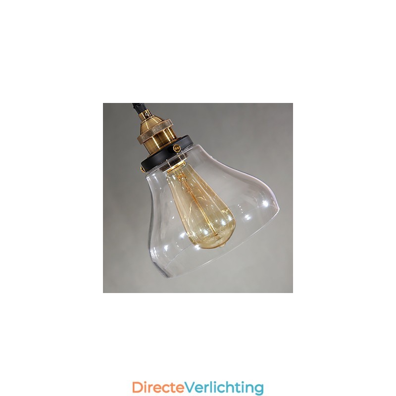 Traditionele klassieke vintage retro landelijke globe hanglamp