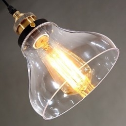 Traditionele klassieke vintage retro landelijke globe hanglamp