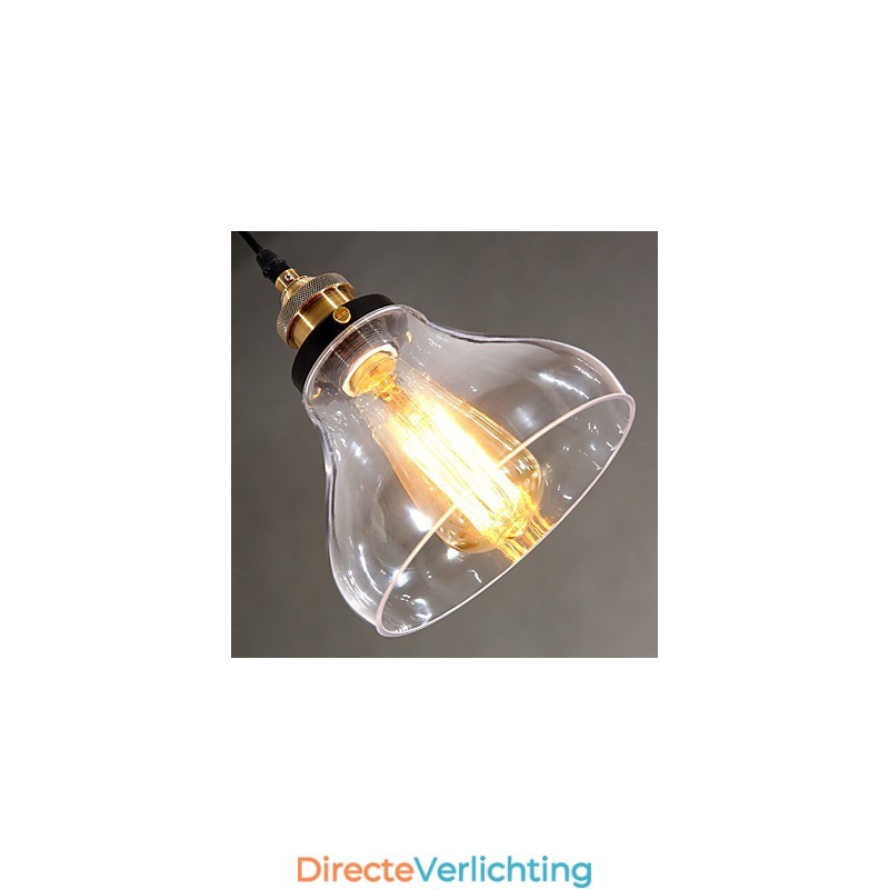 Traditionele klassieke vintage retro landelijke globe hanglamp