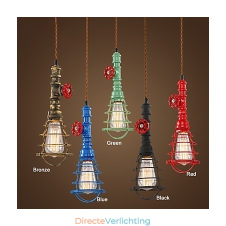 E26 Vintage Hanglamp Waterpijp Design Verlichting E26 Vintage Hanglamp Waterpijp Design Verlichting