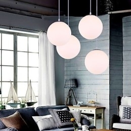 1 Lichts Hedendaagse Glazen Hanglamp