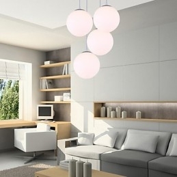 1 Lichts Hedendaagse Glazen Hanglamp