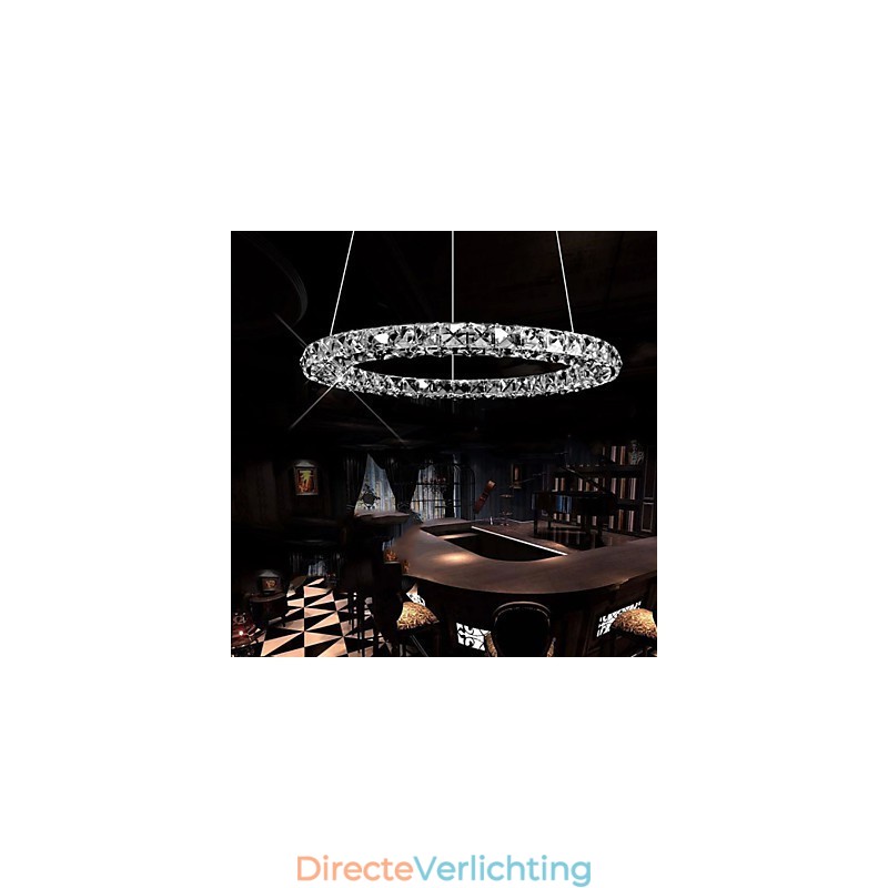 Kristallen hanglamp moderne enkele D40CM drie zijden K9 kristal binnen plafondlampen lampen armaturen