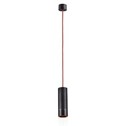 1-lichts mini hanglamp zwart geanodiseerd met aluminium