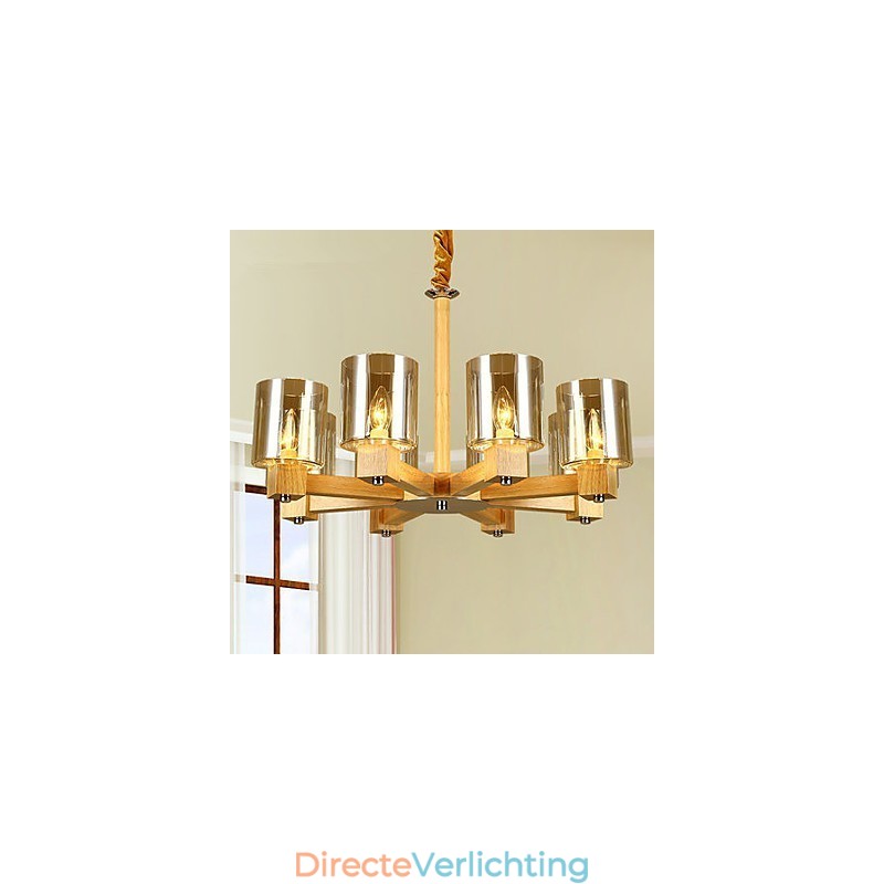 Hanglampen Landelijk Hout Bamboe