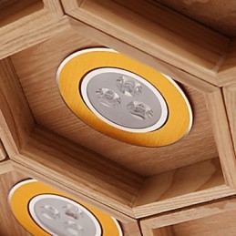 Hanglampen Landelijk Hout Bamboe