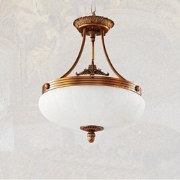 Europese marmeren lamp koperen kroonluchter lichten