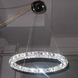 Kristallen hanglamp moderne enkele D40CM drie zijden K9 kristal binnen plafondlampen lampen armaturen
