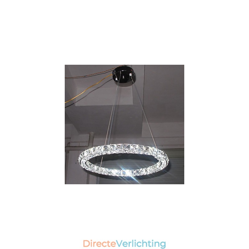 Kristallen hanglamp moderne enkele D40CM drie zijden K9 kristal binnen plafondlampen lampen armaturen