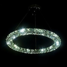 Kristallen hanglamp moderne enkele D40CM drie zijden K9 kristal binnen plafondlampen lampen armaturen