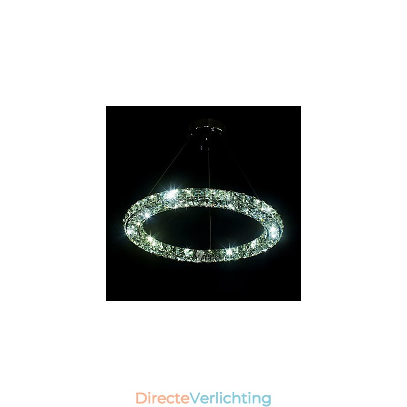 Kristallen hanglamp moderne enkele D40CM drie zijden K9 kristal binnen plafondlampen lampen armaturen