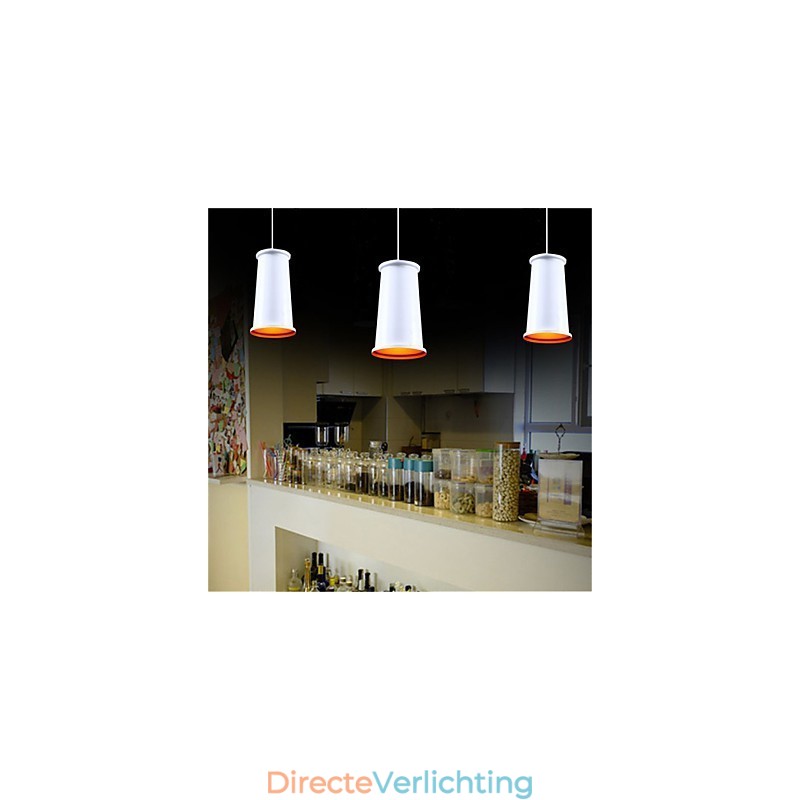 Klassieke rustieke vintage mini-stijl schilderij metalen hanglamp