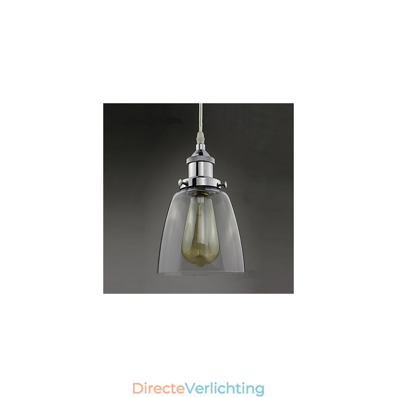 Moderne Chromen Glazen Vintage Industriële Retro Fitting Edison Hanglamp Café Porch Light