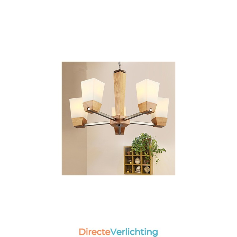 Hanglampen Landelijk Hout Bamboe