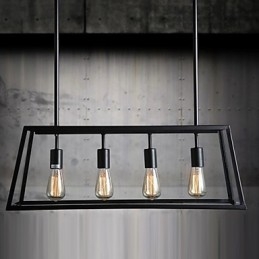Rustieke Lodge Mini Stijl Gegalvaniseerde Metalen Kroonluchter
