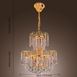 Luxe kristallen kroonluchter met 7 lampen