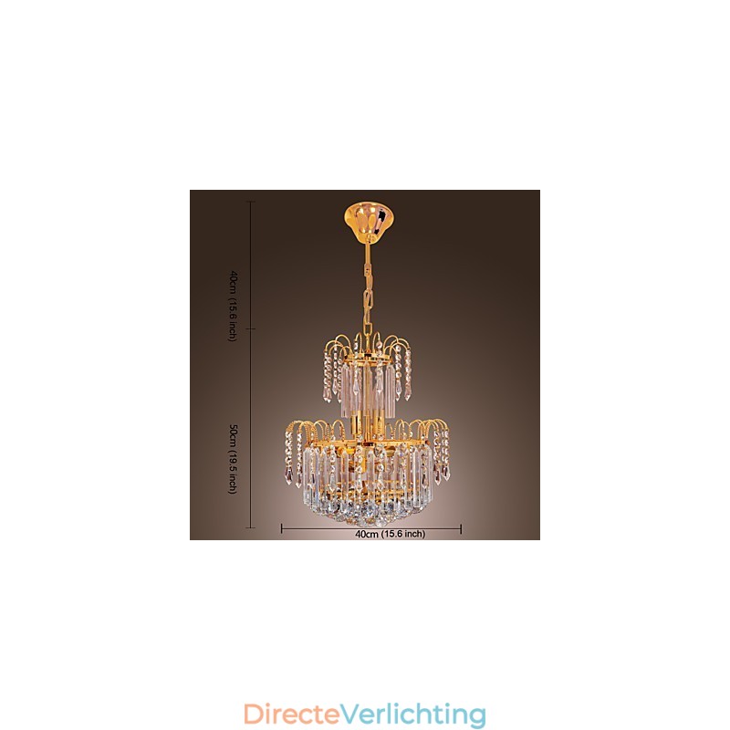 Luxe kristallen kroonluchter met 7 lampen