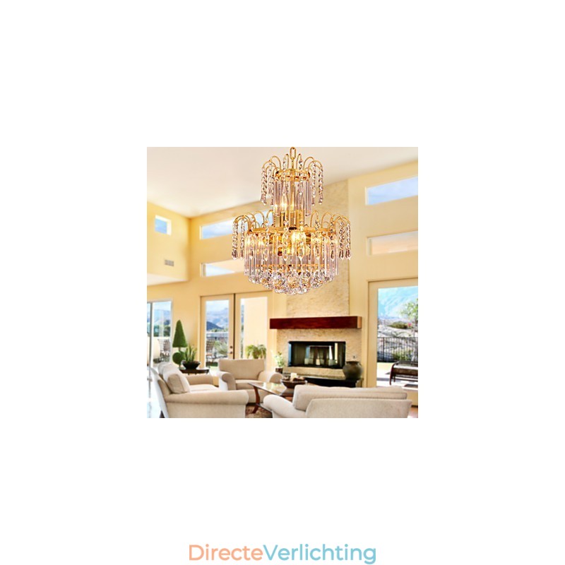 Luxe kristallen kroonluchter met 7 lampen