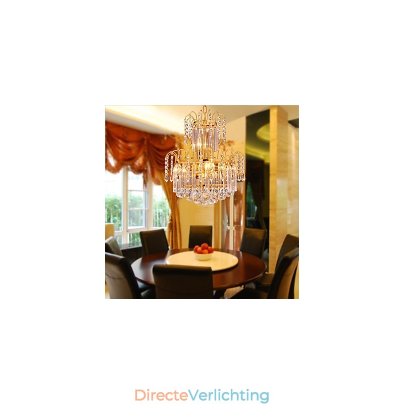 Luxe kristallen kroonluchter met 7 lampen