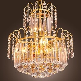Luxe kristallen kroonluchter met 7 lampen