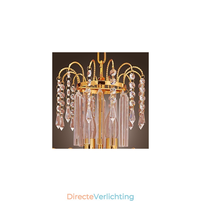 Luxe kristallen kroonluchter met 7 lampen