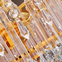 Luxe kristallen kroonluchter met 7 lampen