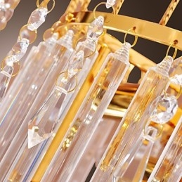 Luxe kristallen kroonluchter met 7 lampen