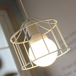 1 lampen landelijke metalen hanglamp