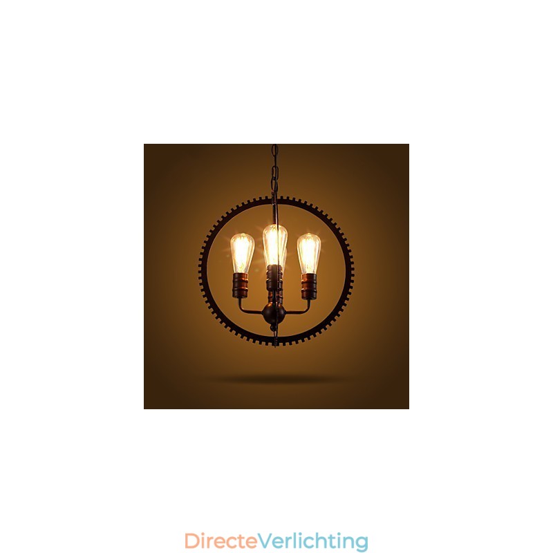 Creatieve Retro Hanglampen Amerikaanse Landelijke Smeedijzeren Kroonluchter